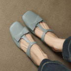Meyra Bow Lambskin Leather Mules