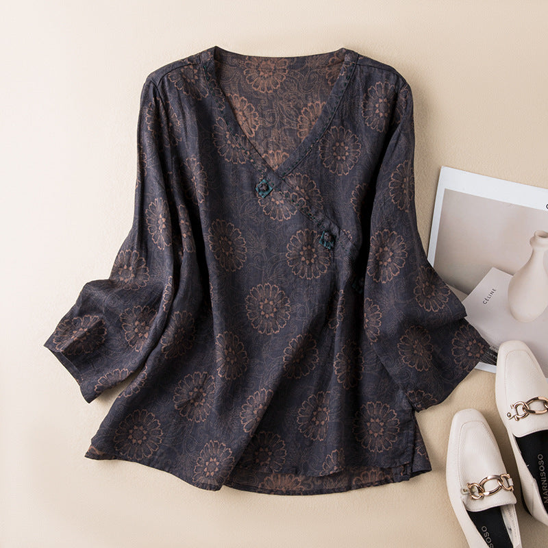 Button Front Relaxed Shirt
