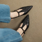 Aviel Pointed Leather Heels