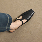 Luna Sculpt Leather Mules