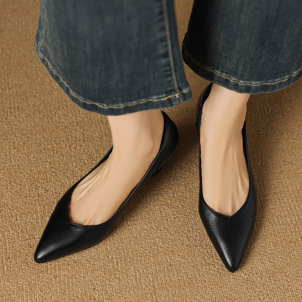 Lunare Sculpt Leather Pumps