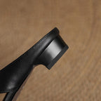 Virelle Cross Leather Mules
