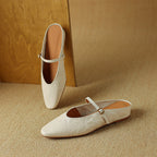 Celine Leather Strap Mules