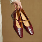 Eloria Lambskin Mary Janes