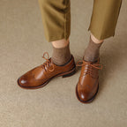 Orvain Brogue Leather Oxfords