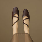 Aurelle Strap Leather Mary-Jane