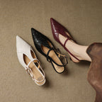 Aviel Pointed Leather Heels