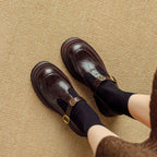 Brinell Leather Mary Janes