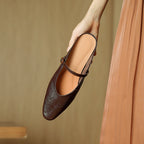 Celine Leather Strap Mules