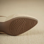 Caelin Lambskin Leather Heels