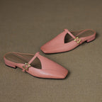 Luna Sculpt Leather Mules