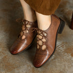 Lucia Brogue Leather Oxfords