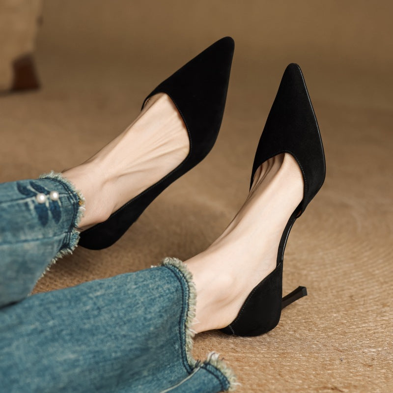 Velisse D’Orsay Leather Pumps