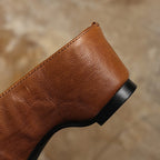 Sera Square-Toe Leather Mules
