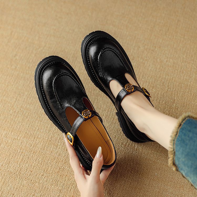 Brinell Leather Mary Janes