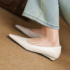 Veloria Lambskin Leather Flats