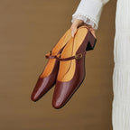 Lurea Strap Leather Mules