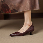 Verrine Leather Low Pumps