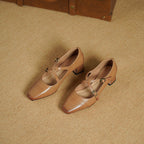 Mira Mary-Jane Leather Heels