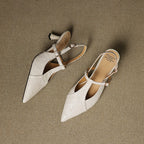 Aviel Pointed Leather Heels