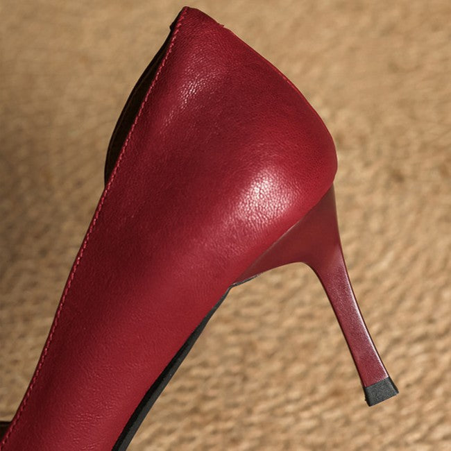 Velisse D’Orsay Leather Pumps