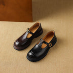 Brinell Leather Mary Janes
