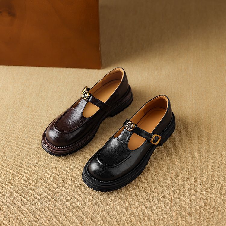 Brinell Leather Mary Janes