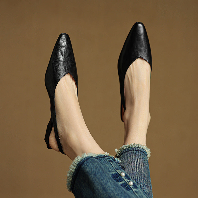 Eloura Slingback Leather Flats