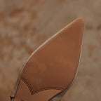 Vireya Slingback Leather Flats