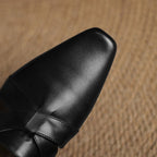 Virelle Cross Leather Mules