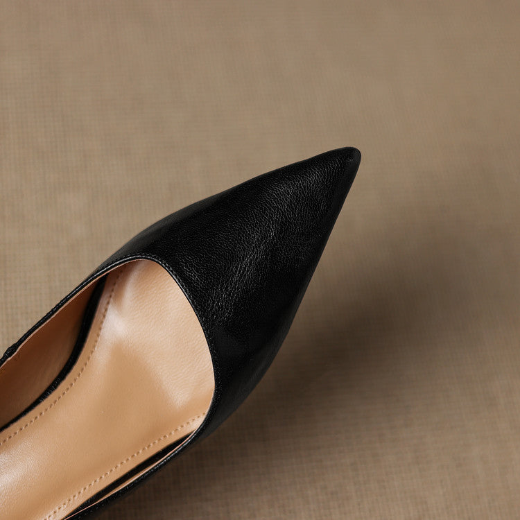 Verrine Leather Low Pumps