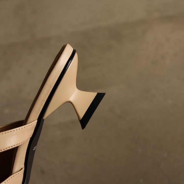 Elvaré Strap Leather Mules