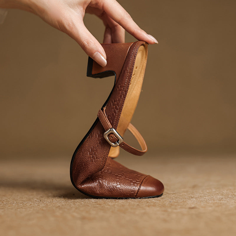 Rielle Strap Leather Mules