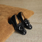 Maren Tassel Leather Loafer Pumps