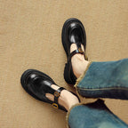 Brinell Leather Mary Janes