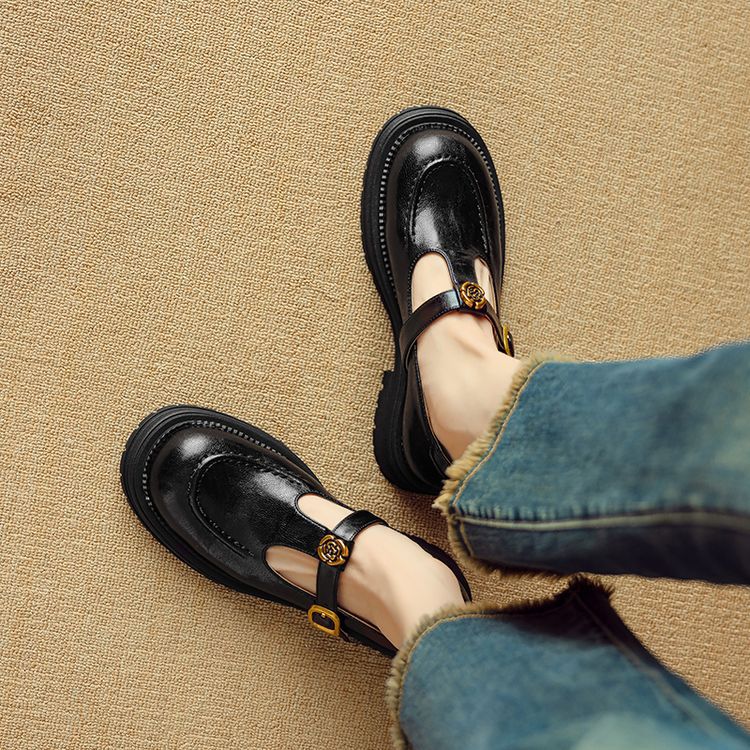 Brinell Leather Mary Janes