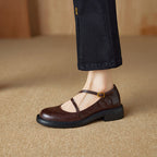 Ruelle Leather Mary Janes