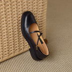 Ruelle Leather Mary Janes