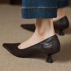 Verrine Leather Low Pumps