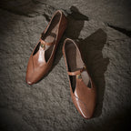 Camélia T-Bar Leather Pumps