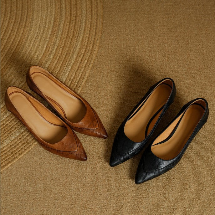 Lorien Sculpt Leather Heels