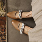 Maelle Bow Leather Mules