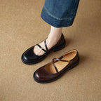 Ruelle Leather Mary Janes