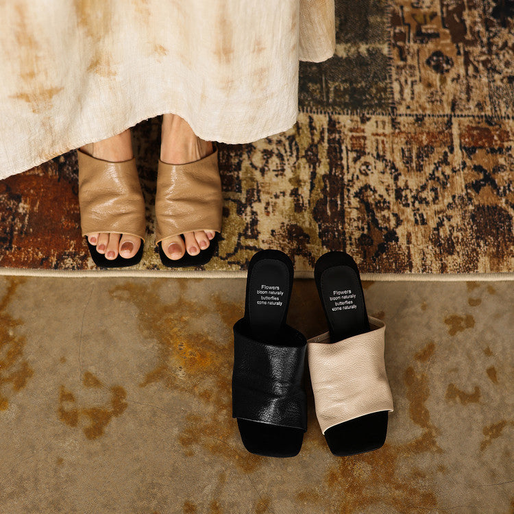 Liora Leather Sandal Mules