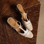 Rovell T-Bar Leather Mules