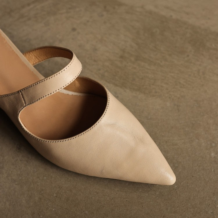 Elvaré Strap Leather Mules