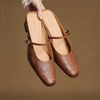 Rielle Strap Leather Mules