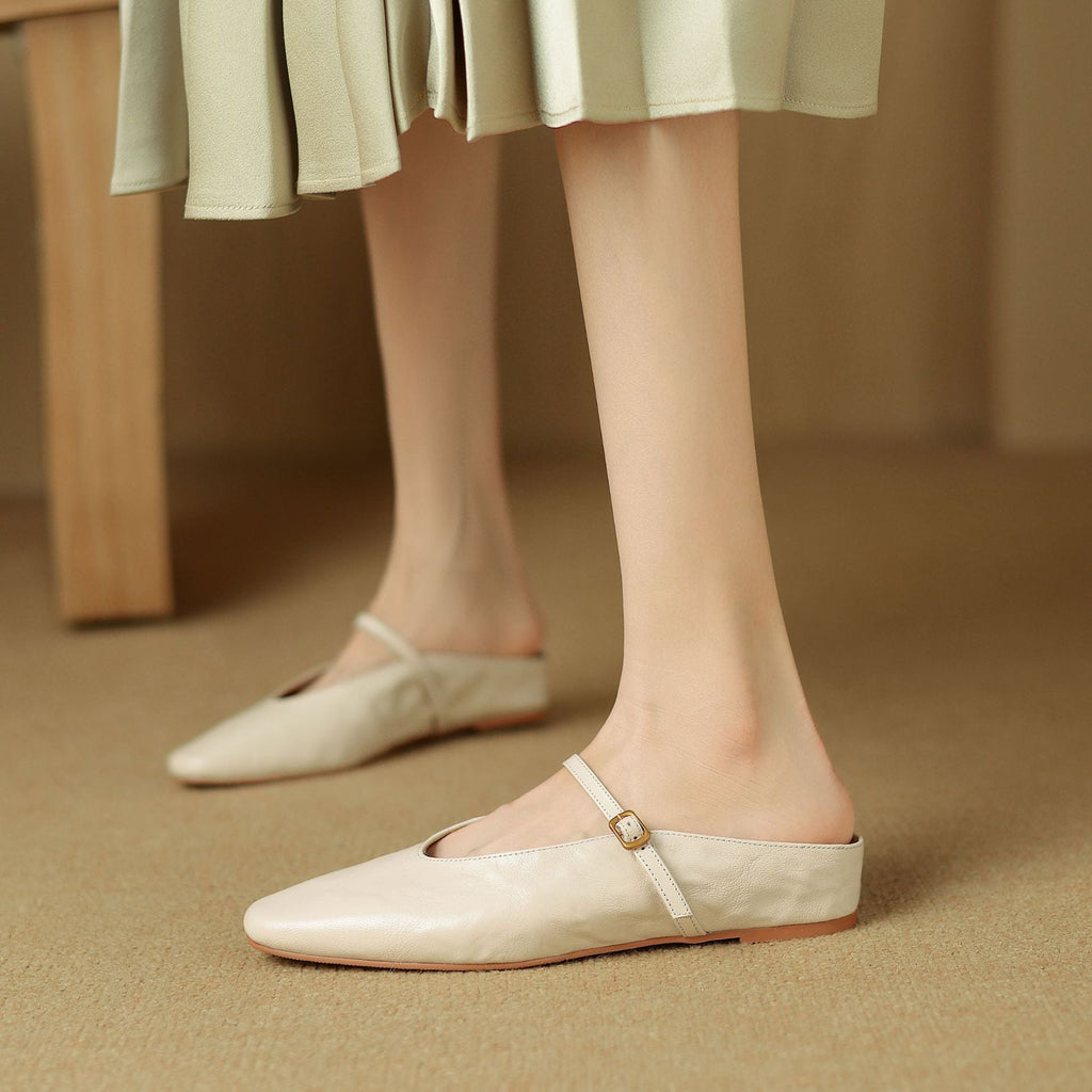 Celine Leather Strap Mules