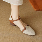 Calenne Leather Slingbacks
