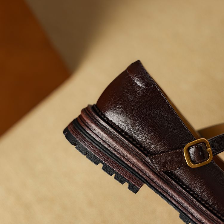 Brinell Leather Mary Janes